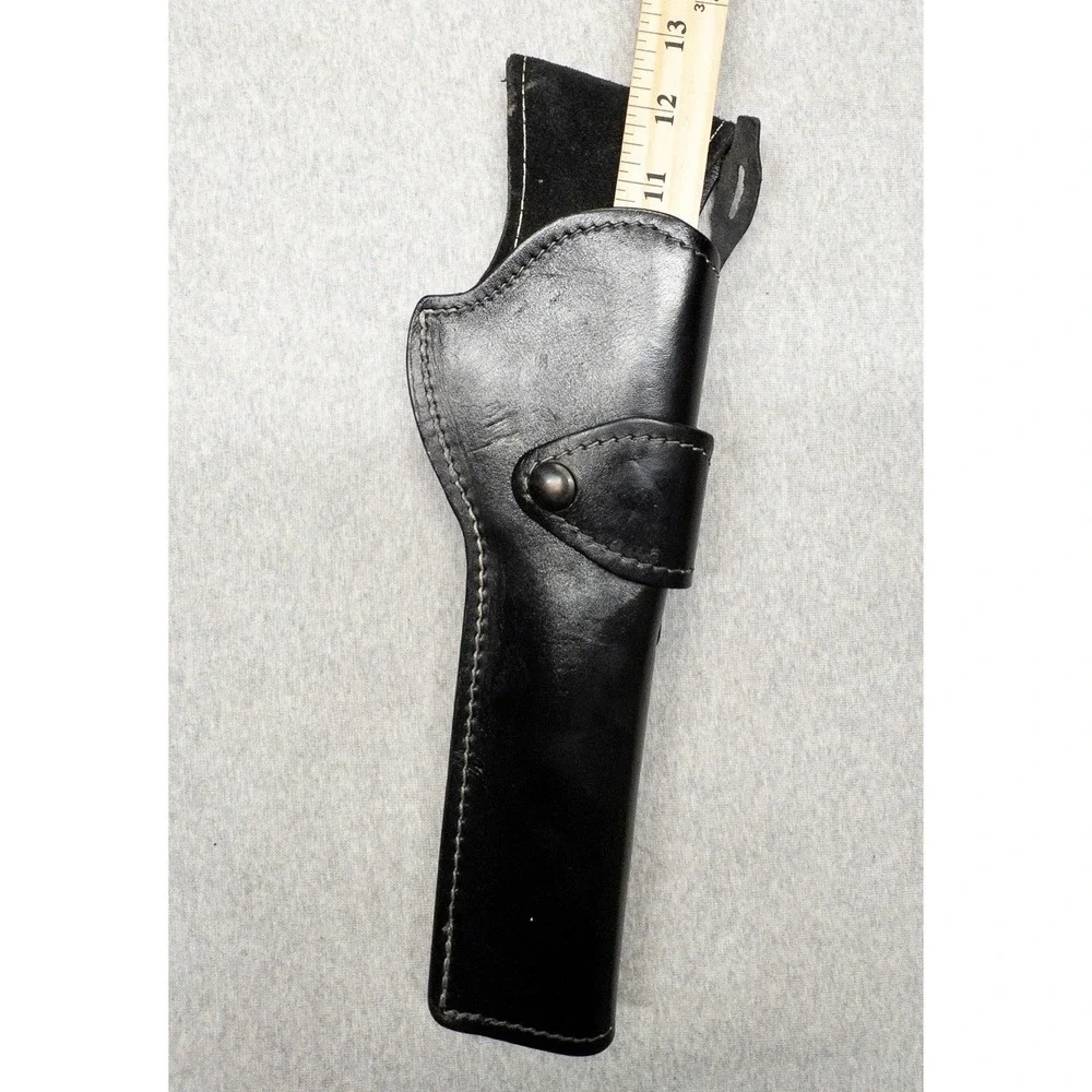 Vtg Black Leather Holster 12